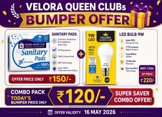 Led Bulb + Sanitary pad  Combo pack 